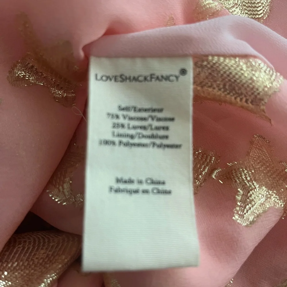 LoveShackFancy Boca Handkerchief Halter Top in color Sunset Orange Ombré sz M - Picture 15 of 16